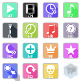 Icons мод. Osu Mods icons. Hidden осу мод. DT Mod osu icon. Icon for Mods osu.